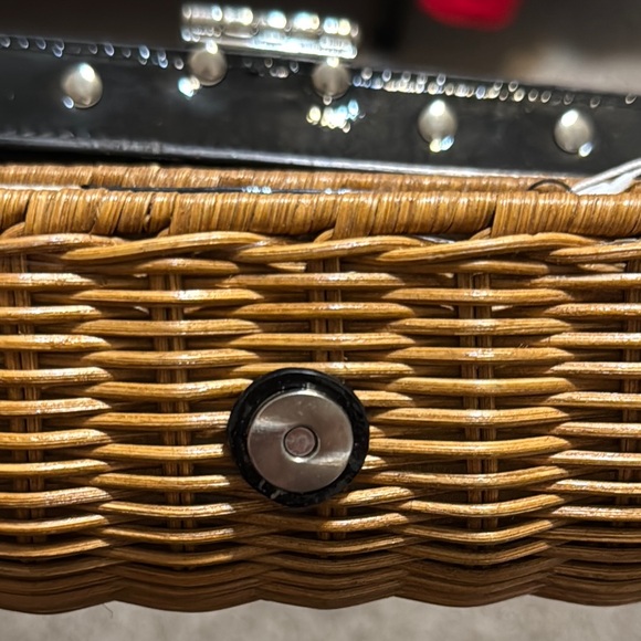 Michael Kors Wicker Clutch with Black Trim - Picture 13 of 15